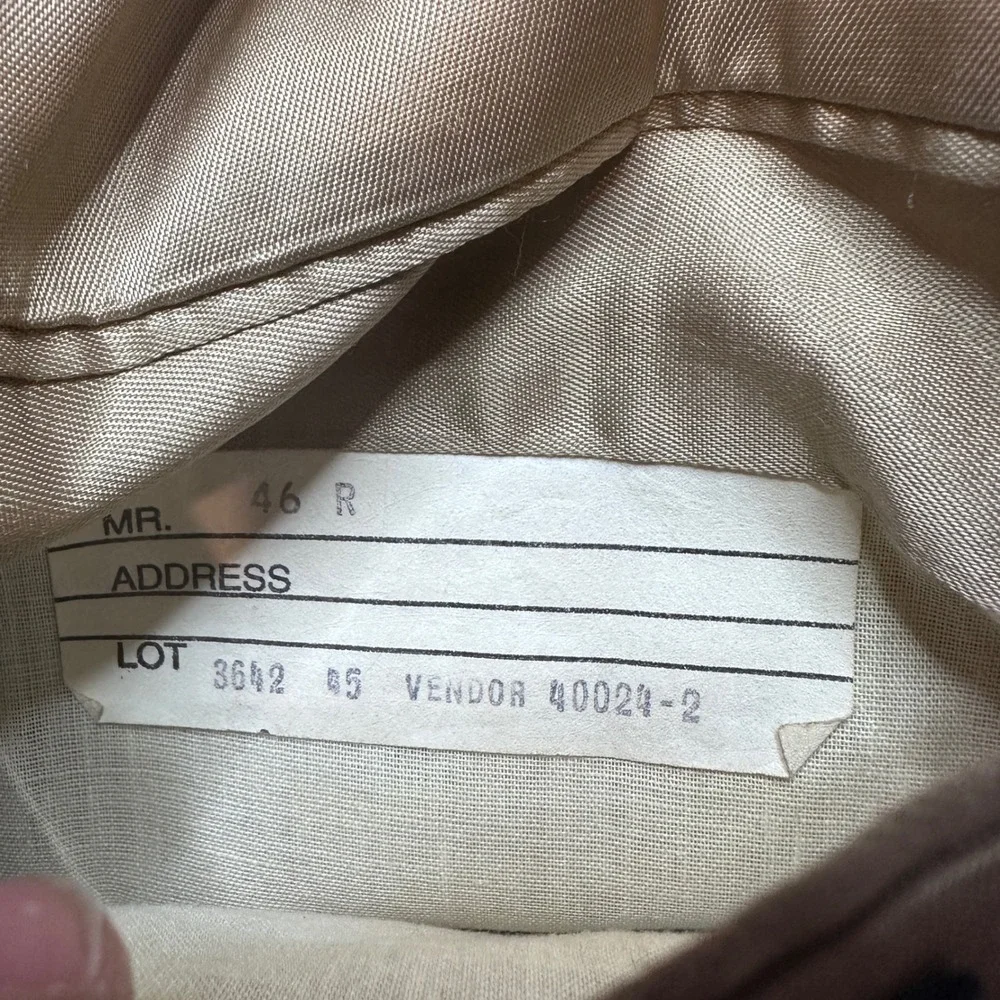 Vintage Stafford Blazer Mens 46R Brown Herringbone Wool‎ Lambswool Elbow Patch